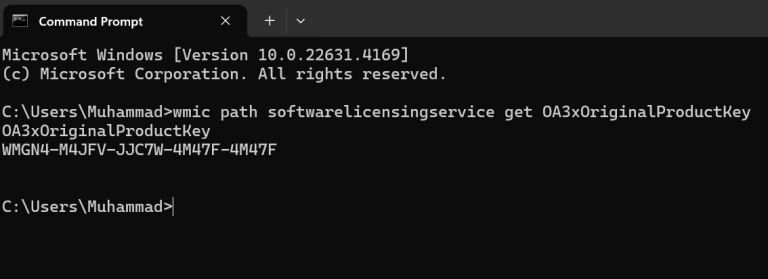 How to Find your Windows Product Key by Using the Command Prompt?