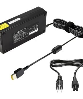 Laptop Power Supply for Lenovo ThinkPad T15p Gen 3, 170W 20V 8.5A Replacement Power Adapter with USB Square Plug
