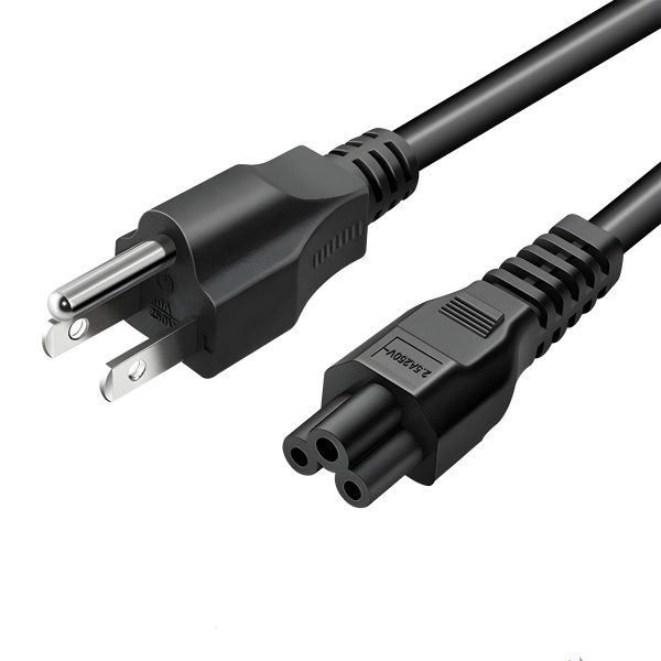 3 Prong AC Power Cord NEMA 5-15P to IEC C5, Mickey Mouse Power Cable For Notebook Laptop Adapter TV and More - Image 2