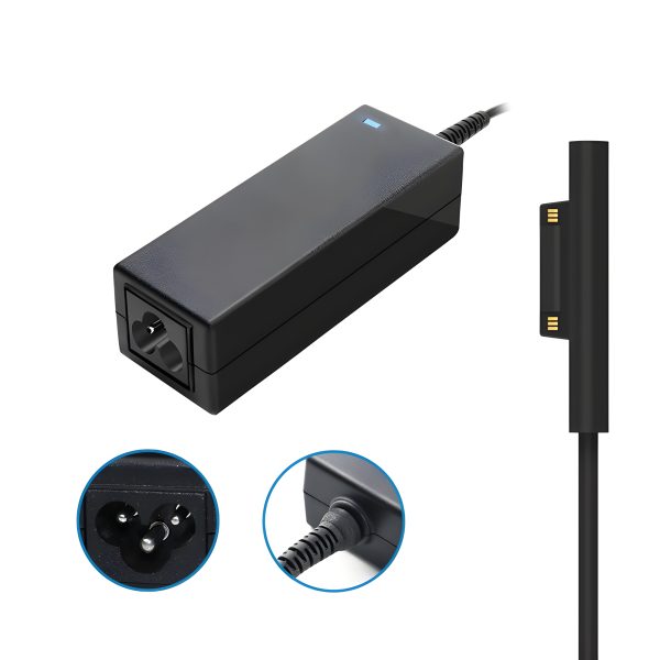 65W Replacement AC Adapter For Microsoft Surface Pro 3 4 5 6 7 7+ 8 9 X, (15V 4.0A) - Image 2