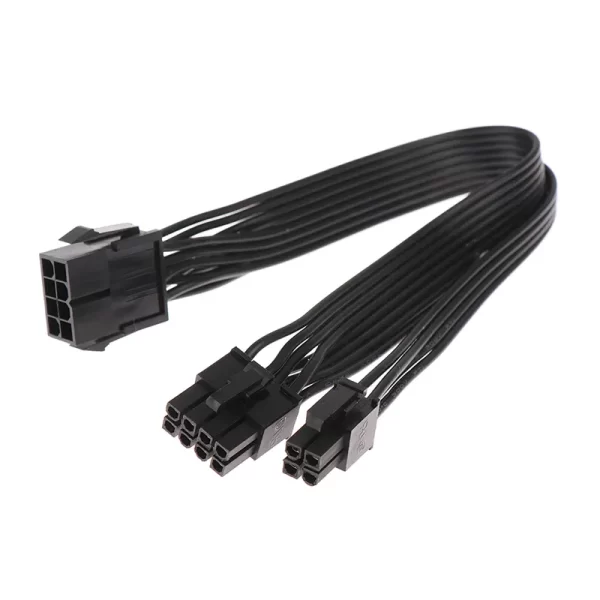 CPU 8 Pin Female to CPU ATX 8Pin + CPU ATX 4 Pin Male Power Supply Cable