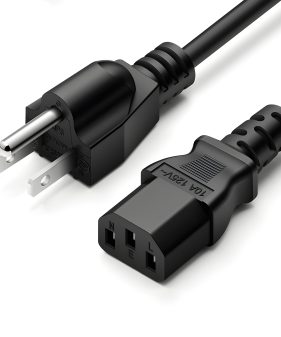 6.6ft US AC Power Cord NEMA 5-15P to IEC C13 Compatible with Asus Pb238Q LCD Monitor