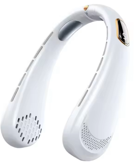 Portable Neck Fan Lightweight Wearable Hands-Free USB Rechargeable Silent Cooling Fan for Outdoor