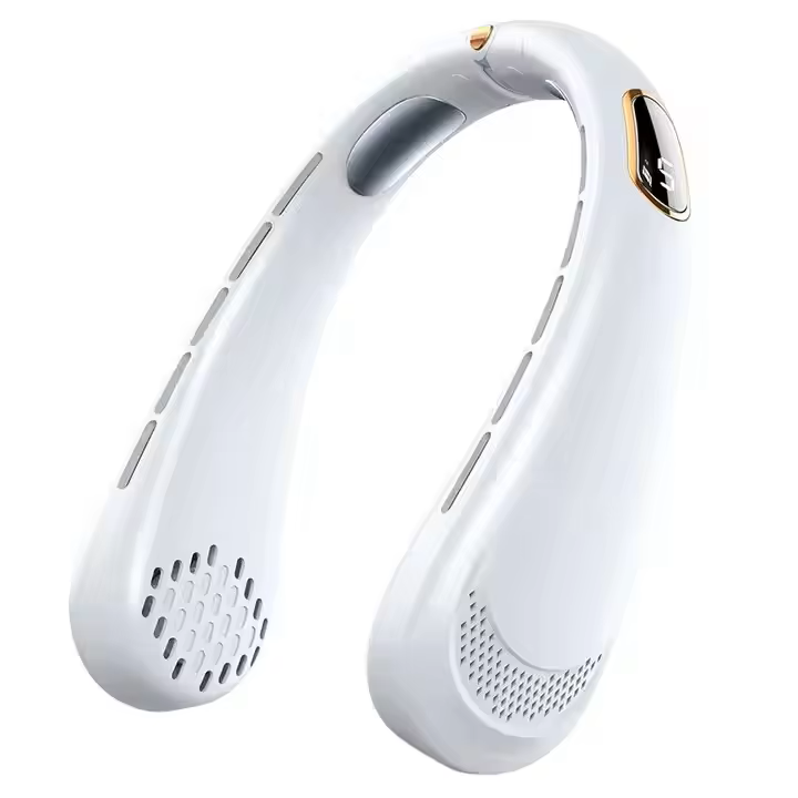Portable Neck Fan Lightweight Wearable Hands-Free USB Rechargeable Silent Cooling Fan for Outdoor