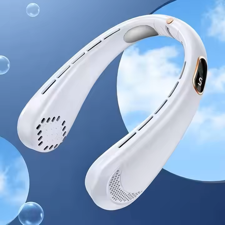 Portable Neck Fan Lightweight Wearable Hands-Free USB Rechargeable Silent Cooling Fan for Outdoor - Image 2