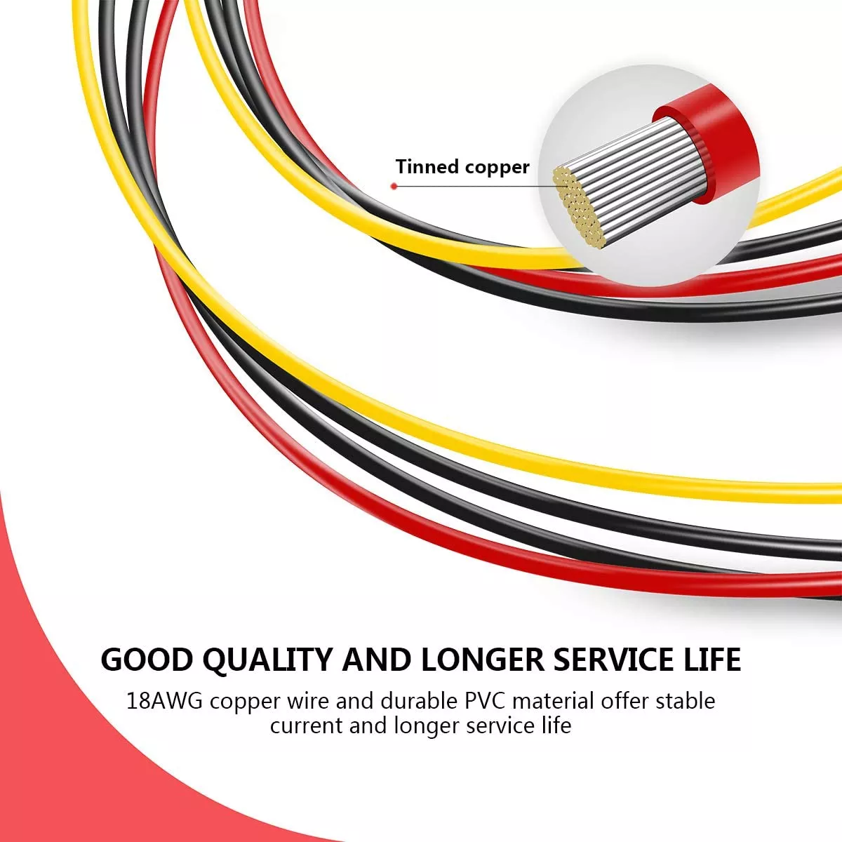 SATA Power Y Splitter Cable 15 Pin SATA Power Splitter Cable Adapter SATA 15 Pin Male to Dual Female Power Y- Cable - Image 6