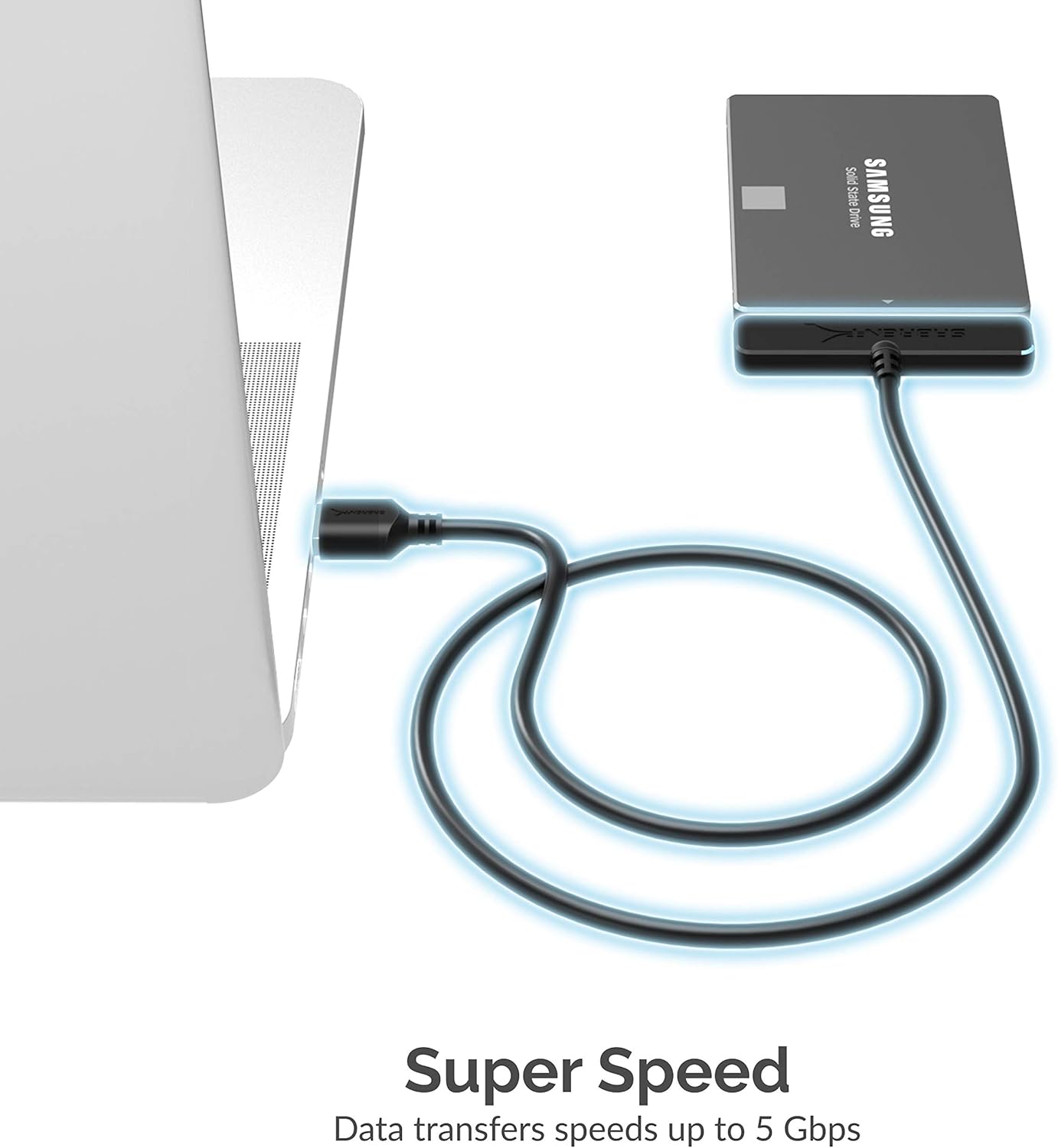 2.5″ SATA Hard Drive / SSD to USB3.0 Adapter - Image 2