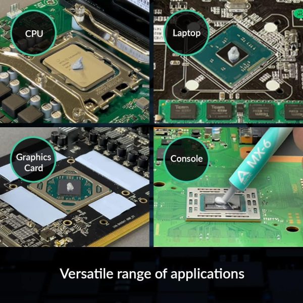 ARCTIC MX-6 (4g) - Thermal Paste for CPU, Consoles, Graphics Cards, laptops. Ultimate Performance, very high Thermal Conductivity, Long Durability, Non-Conductive, CPU Thermal Paste - Image 3