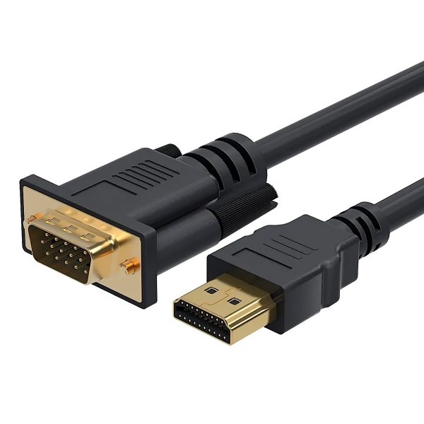 6ft. HDMI Male to VGA 15 Pin Male Converter Cable HDMI to VGA Flat HD Cable For PC Tablet laptop PC TV