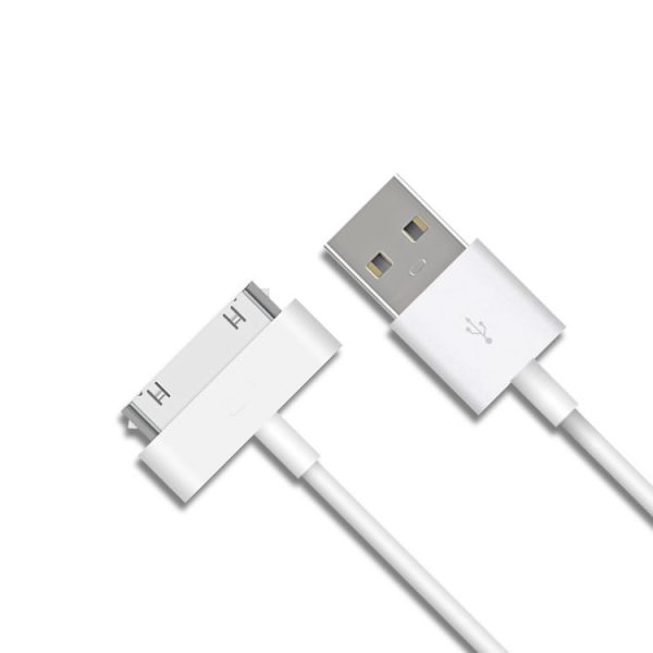 30Pin USB Cable For iPhone 4S 4 iPad 2 3, Charging + Data + Sync USB Cable - Image 2