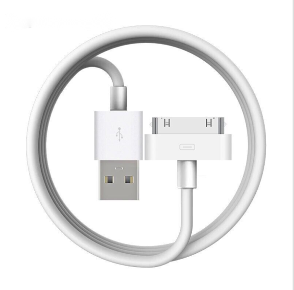 30Pin USB Cable For iPhone 4S 4 iPad 2 3, Charging + Data + Sync USB Cable