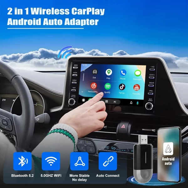 Portable CarPlay AI Box Smart Car Play Device CarPlay Wireless Adapter Android Auto Dongle - Image 6