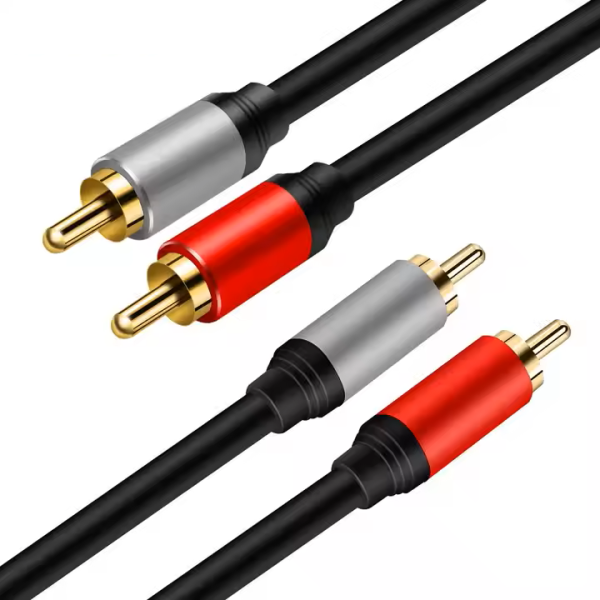10ft. High Quality 2RCA to 2RCA Cable, Gold-Plated 2 RCA Male to 2 RCA ...