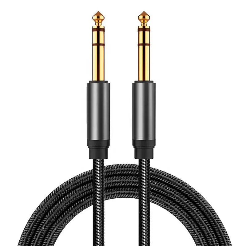 10ft. High Quality 6.35mm 1/4 Inch TRS Instrument Guitar Cable, Straight Male to Male Audio Cable, Quarter Inch 6.35mm Male Jack Stereo Audio Balanced Line for Keyboard, Electric Guitar, Bass, Amplifier, Speaker and More - Image 2