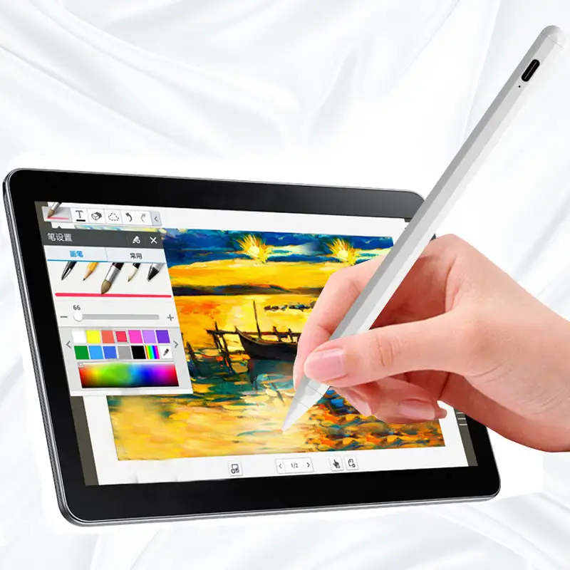 Active Stylus Pen with Palm Rejection Type-C Smart Touch Screen Pen for iPad - Image 2