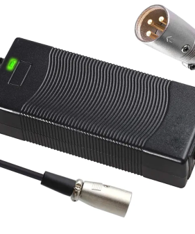 54.6V 2A 110W Replacement AC Power Adapter For 48V Li-ion Lithium Battery Pack with XLR Plug (1.”+”  2.”-“) for e-Scooter, Electric Bike