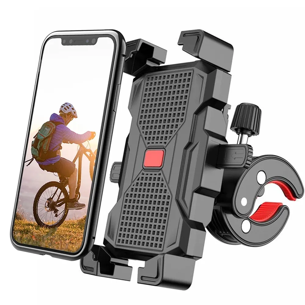 Bicycle Phone Holder Motorcycle Handlebar Phone Holder Scooter for iPhone Samsung Xiaomi 4.7 inch - 6.9 Inch Phone - Image 2