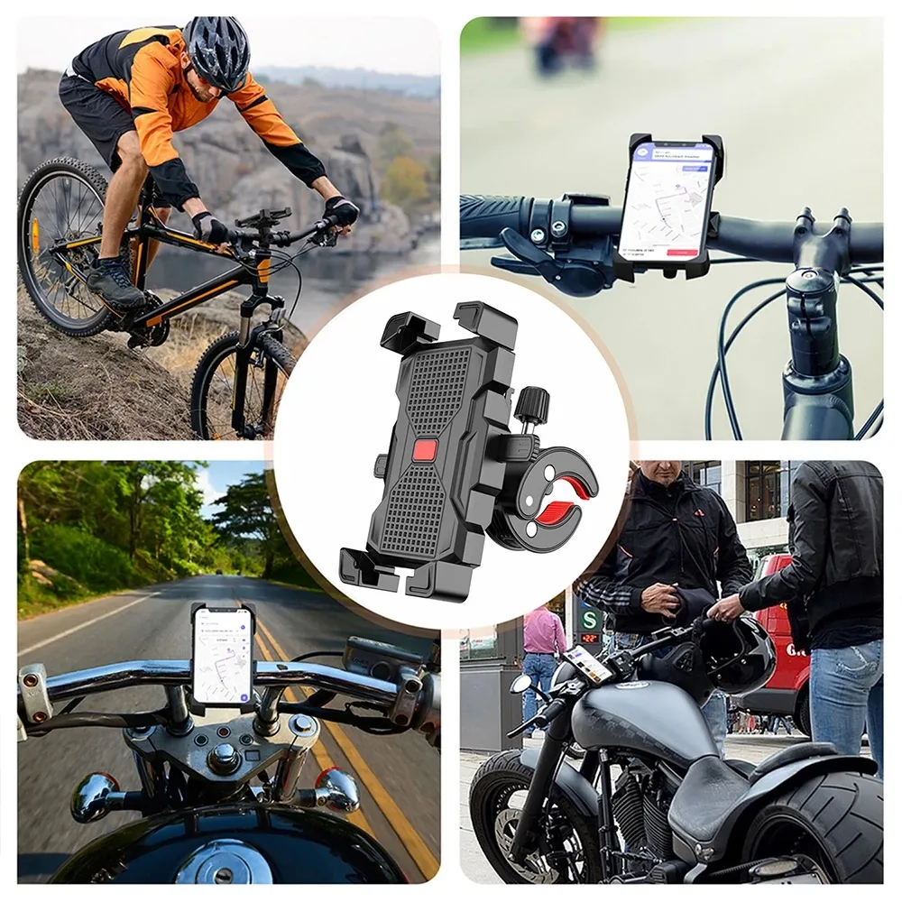 Bicycle Phone Holder Motorcycle Handlebar Phone Holder Scooter for iPhone Samsung Xiaomi 4.7 inch - 6.9 Inch Phone - Image 6