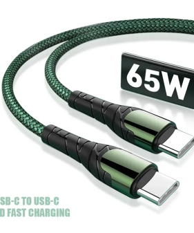 LC102 Type C to Type C Fast Charging Data Cable - 6.6ft