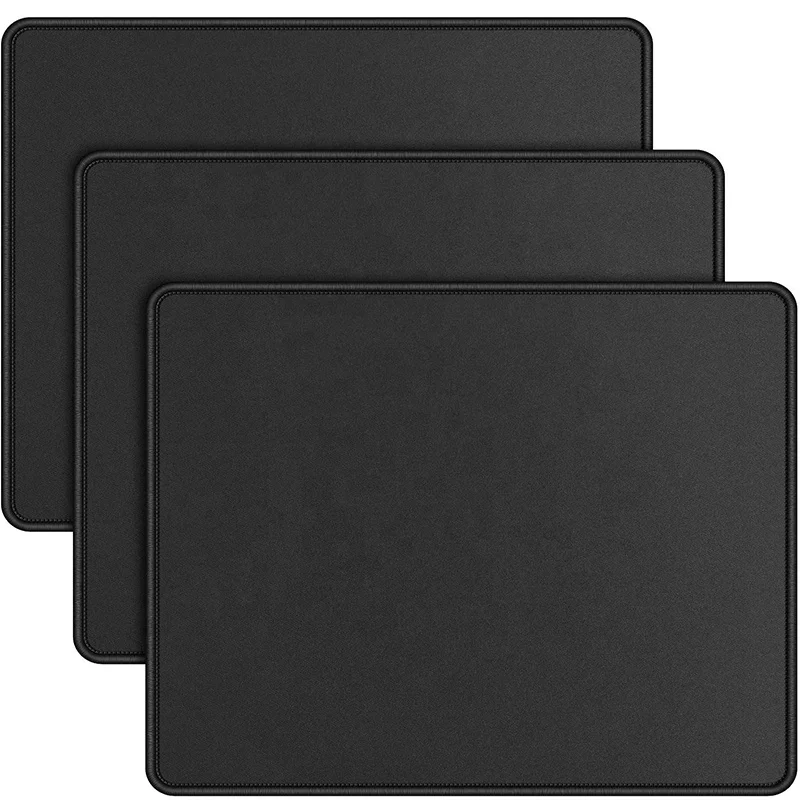 High Quality Gaming Mouse Pad Mat, Stitched Edges Non-Slip, Smooth Precision Accuracy - Black - Image 5