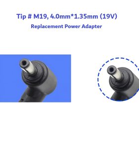 65W 19V 3.42A Replacement AC Power Adapter Laptop Charger with 4.0x1.35mm plug for Asus L510MA L510M L510 C301S C301SA C301 C301SA-DB04 L510MA-DS04