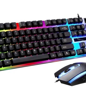 G21 USB 2.0 LED Professional 104 Keys Keyboard Mouse Combos for Home, Office, Notebook, Desktop, Laptop Computers