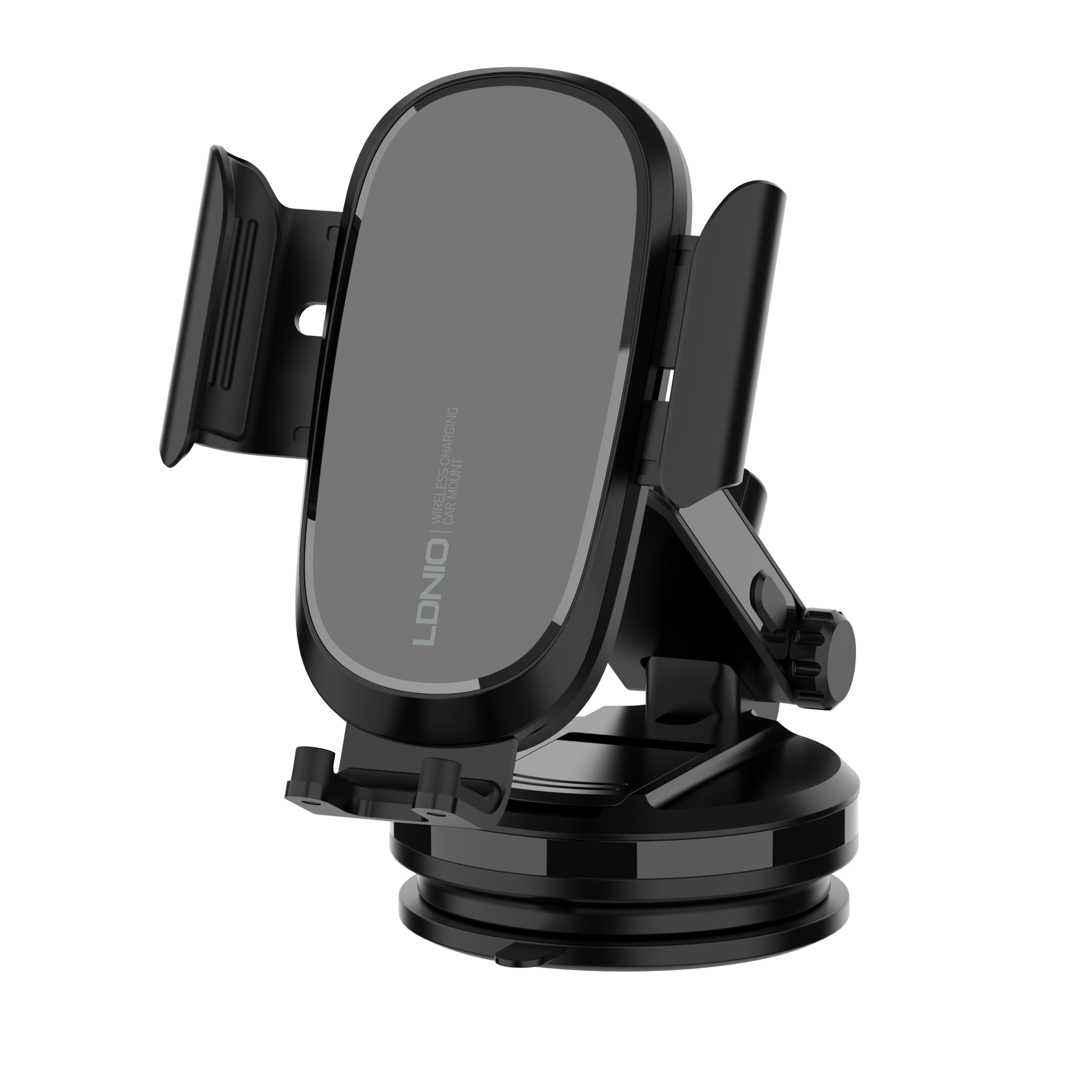 LDNIO MW21-1 15W Fast Charge Auto Clamping Wireless Car Charger Phone Holder Retractable Phone Holder for Mobile Phone - Image 3