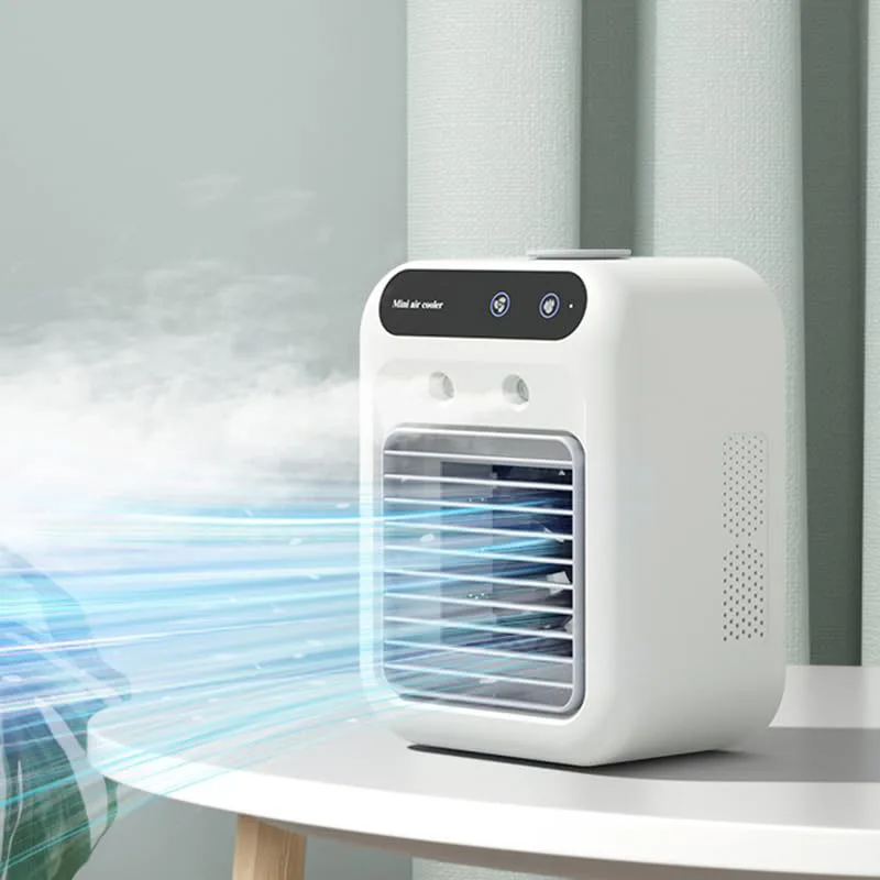 High Quality Cold Air Humidifier, Portable Mini Air Cooler, Rechargeable, USB Type C
