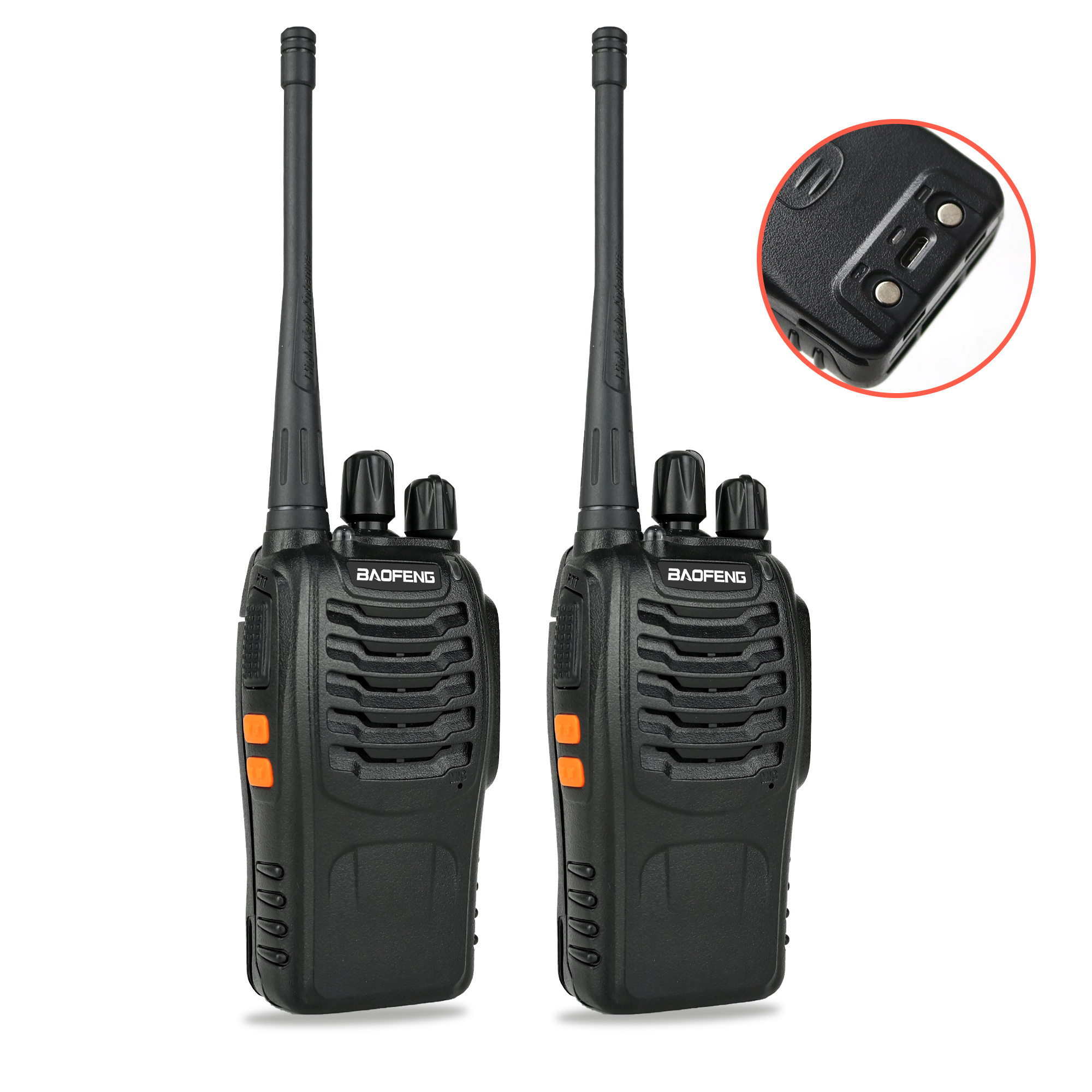 High-Performance Long Range Two Way Radios, BAOFENG BF-888S Walkie Talkies (2-Pack)