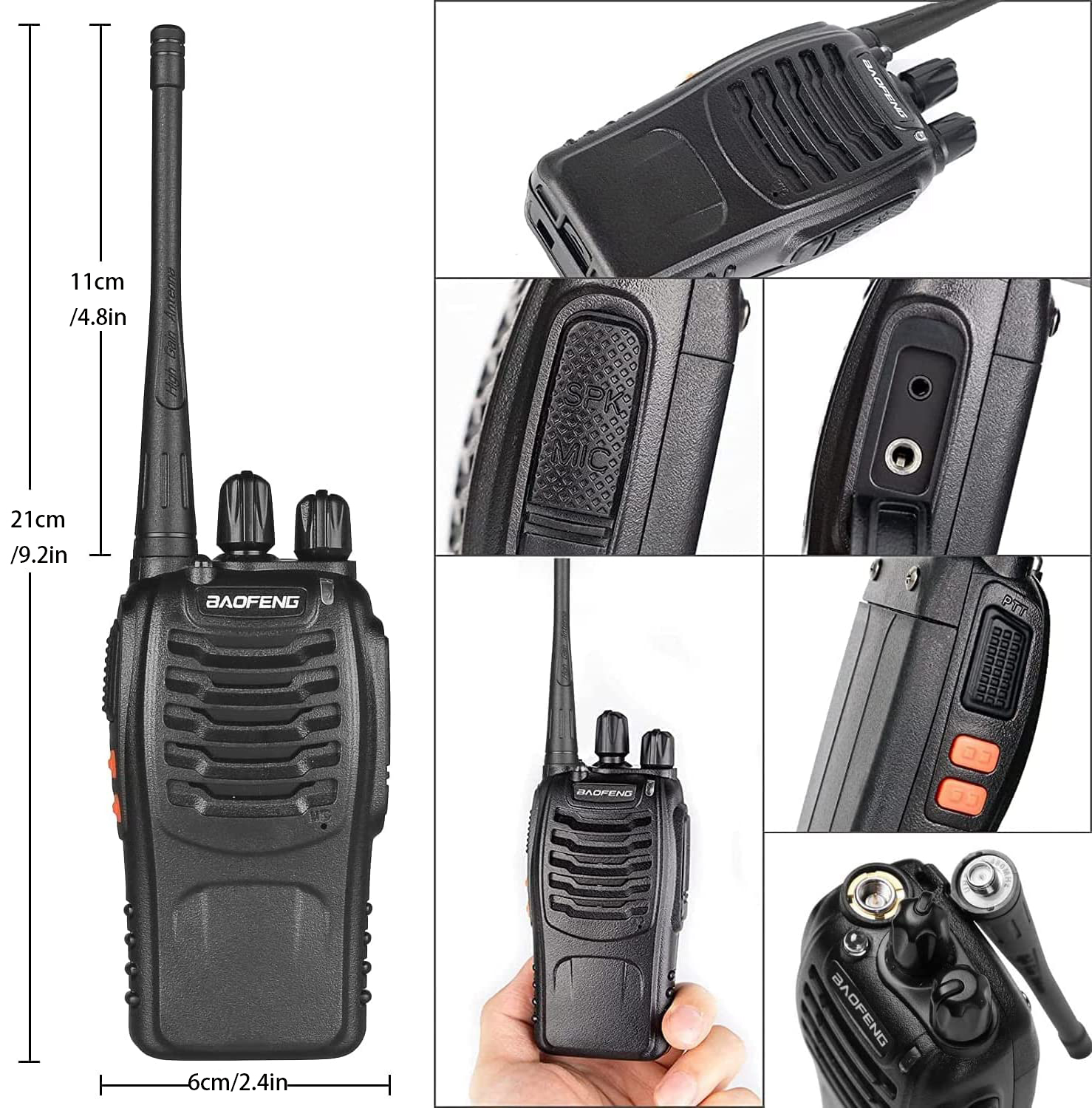 High-Performance Long Range Two Way Radios, BAOFENG BF-888S Walkie Talkies (2-Pack) - Image 4