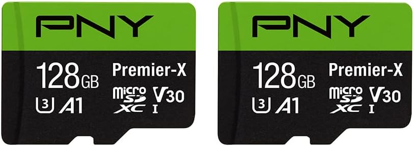 2-Pack, PNY 128GB Premier-X Class 10 U3 V30 microSDXC Flash Memory Card - Image 2