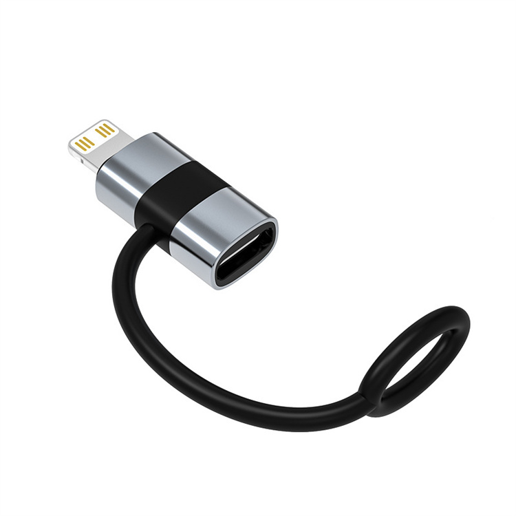 Lightning Male to USB-C Female Adapter, PD30W Fast Charging+Data