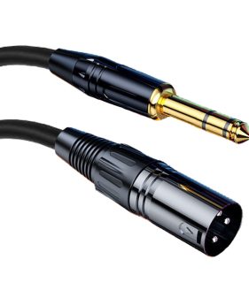 High Quality 6.35mm TRS to XLR Cable Balanced 6.35mm 1/4 inch Stereo Jack to XLR Male Music Instrument Cable
