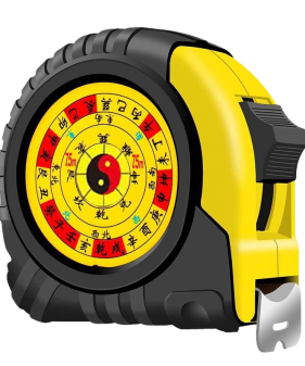 Traditional LuBan Ruler Tape Measure | 10m Steel Tape with Auspicious Marks & DingLan Scale
