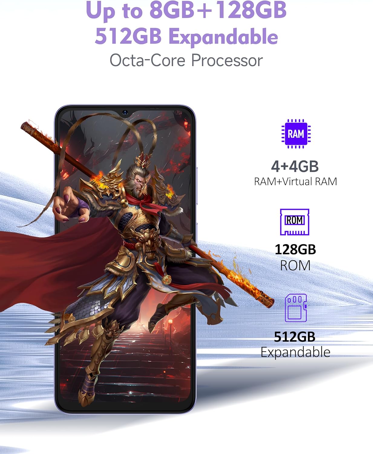 Ulefone Note 21 6.56-inch HD+ Display 4+4GB+128GB ROM Smart Phone 90Hz 13MP Camera 5000mAh Android - Image 2