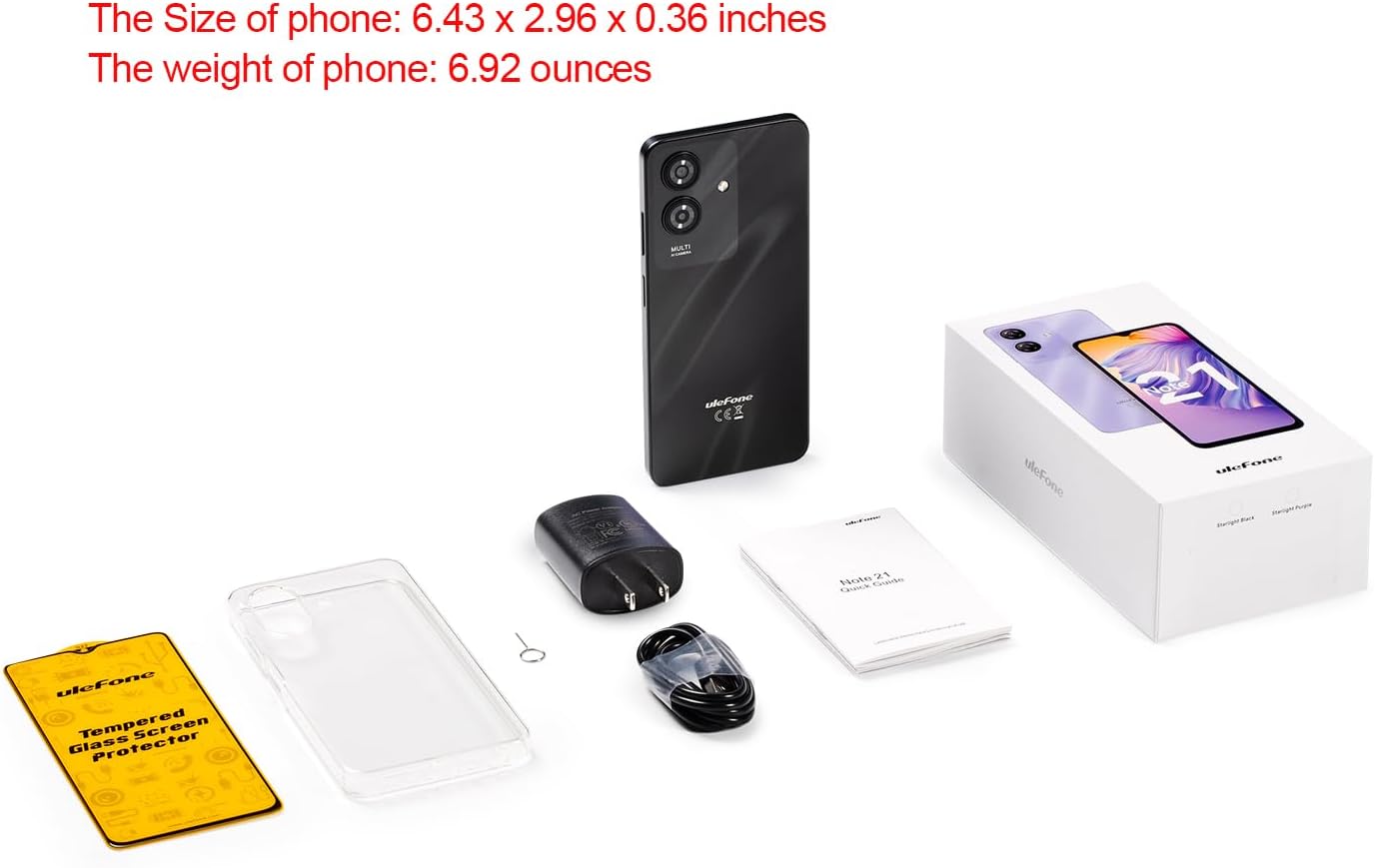 Ulefone Note 21 6.56-inch HD+ Display 4+4GB+128GB ROM Smart Phone 90Hz 13MP Camera 5000mAh Android - Image 5