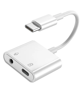 USB-C to 3.5mm Aux with Charging Adapter