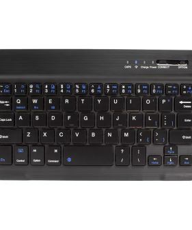 10inch Mini Rechargeable Bluetooth Keyboard for Windows Android iOS, 2.4G Slim Portable Mini Office Wireless Keyboard