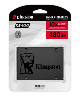 Kingston 480GB A400 SATA 3 2.5" Internal SSD SA400S37/480G - HDD Replacement for Increase Performance