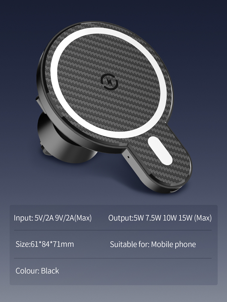 MagSafe Car Phone Holder, Cellphone Car Mount 15W High Power MA20, 3.3ft Type C - Image 3