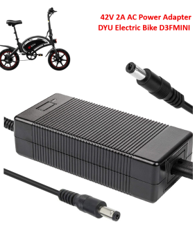 42V 2A with 5.5×2.1mm Plug AC Adapter for DYU D3FMINI Electric Bike with 36V 7.8Ah Lithium Battery Pack